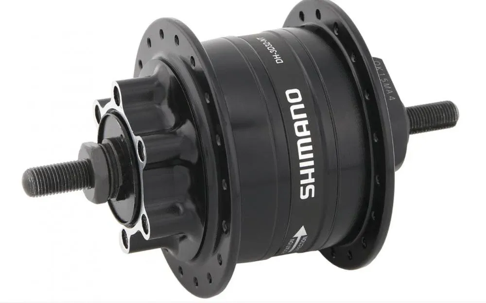 Solange Der Vorrat Reicht SHIMANO Nabendynamo DH-3D32 6 Volt 3 Watt 36 Loch 6-Loch Schwarz Mutterntyp