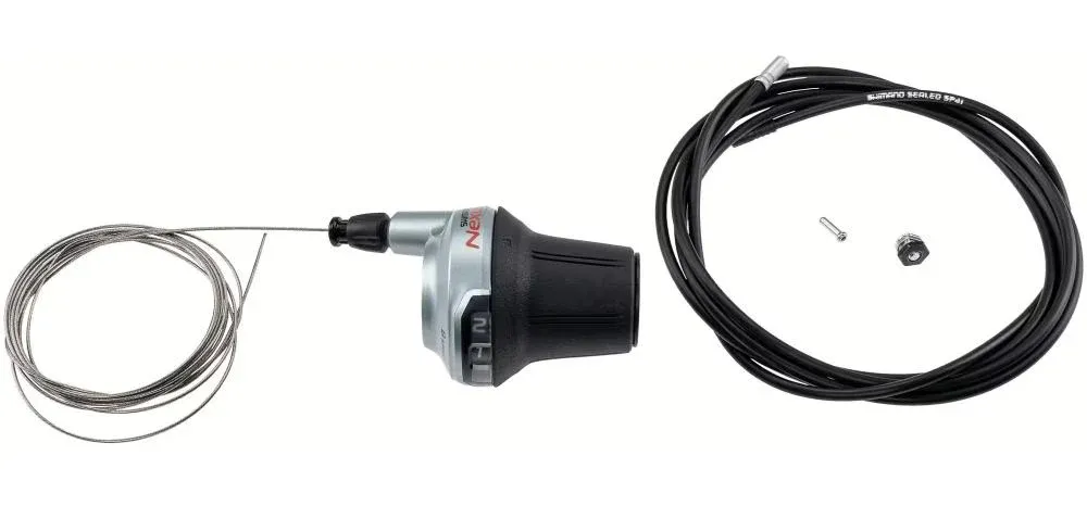 SHIMANO Drehgriffschalter NEXUS SL-C6000 8-fach Silber - Komfortable Gangwahl für City- und Trekkingräder Garantierte Lieferung