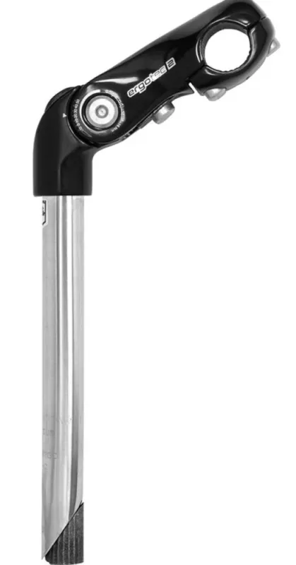 Ergotec Schaftvorbau Kobra Vario Ø 25,4/22,2 mm 90 mm schwarz/silber Kostenfreie Lieferung