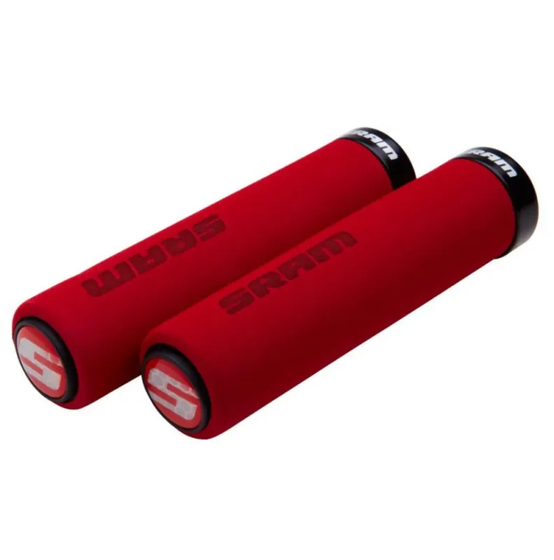 Günstig SRAM Lockring Griffe Schaumstoff rot-schwarz - 129 mm, schwarz