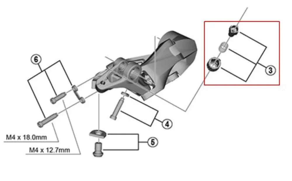 SHIMANO Kabel-Einstellschraube für RD-R7000 - präzise Schaltfeineinstellung Sale