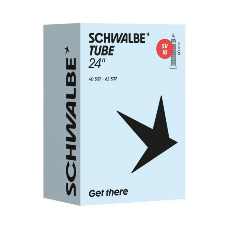 Must-Have Schwalbe Fahrradschlauch SV10 24 Zoll 40/62-507 Sclaverandventil 40mm - Premium Qualität für 24" Räder