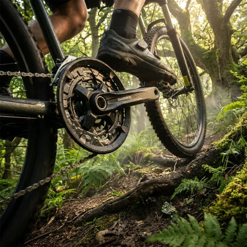 SHIMANO Kurbelgarnitur FC-M210-3 170 mm 44-32-22 Zähne - robuste 3-fach MTB-Antriebslösung Günstig