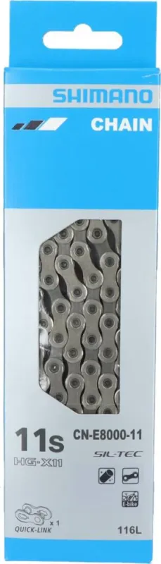Kostenloser Rückversand SHIMANO Kette DEORE XT CN-E8000 Kette - 11-fach