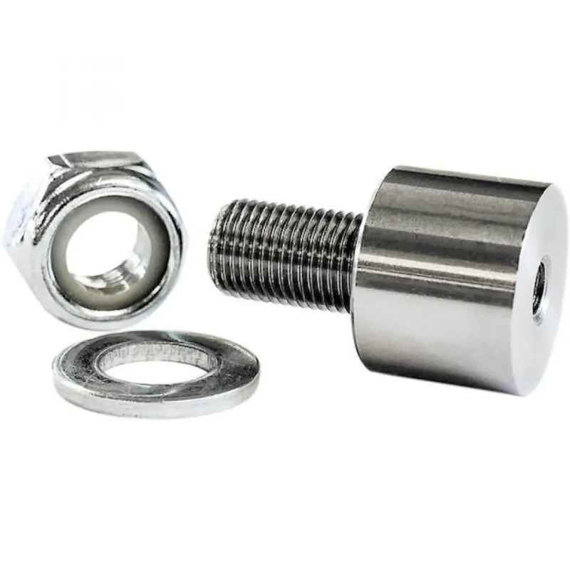 The Robert Axle Project Kupplungsadapter für 5 mm Schnellspanner Silber - Fahrradanhänger-Adapter Echt