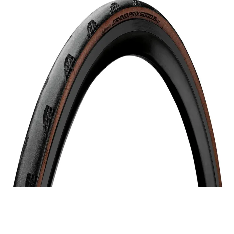 Continental Reifen Grand Prix 5000 S 28x1.25 Zoll 32-622 schwarz braun TLR faltbar - Faltreifen Echt