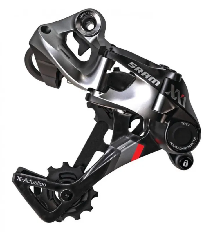 Bestpreis SRAM Schaltwerk X-Horizon XX1 Type 2.1 schwarz-rot - präzises 1x11 MTB-Schalten