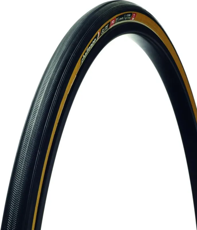 Beliebt Challenge Road-Reifen Elite Pro Handmade Tubular 25-622 Schwarz/braun - langlebiger Trainings- und Rennreifen