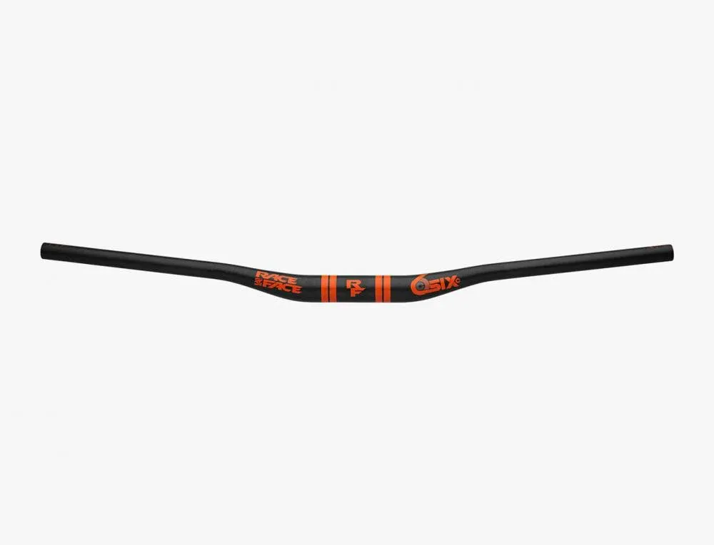 Race Face SixC Carbon Riser Lenker, 35.0, 820x20mm, fox orange/schwarz - Highend Carbon MTB Lenker Geprüft