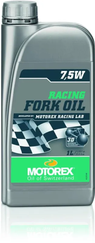 Angebot MOTOREX Racing Fork Oil 7,5W 1 Liter - Vollsynthetisches Gabelöl mit 3D Response Technology