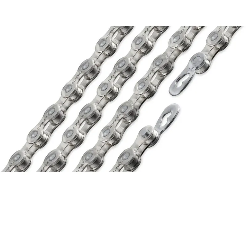 Connex 10sW Fahrradkette 10-fach 116 Glieder gewachst Silber inkl. Kettenschloss Preiswert