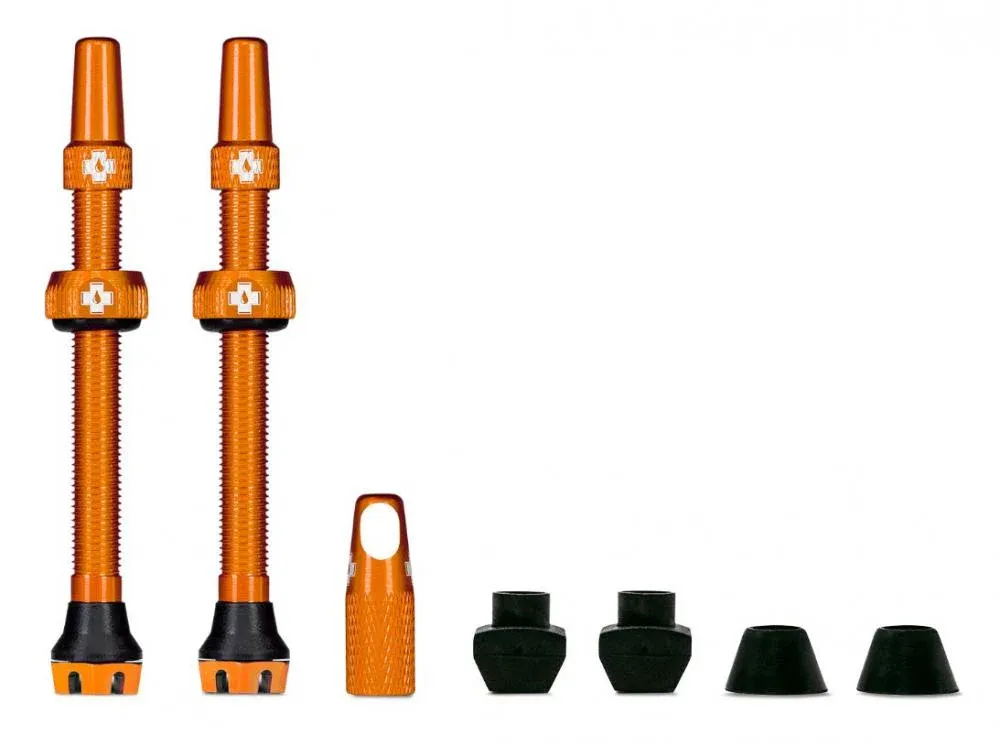 Jetzt Kaufen Muc-Off Tubeless Ventil Kit V2 MTB & Rennrad 44 mm Orange - 7075 Aluminium