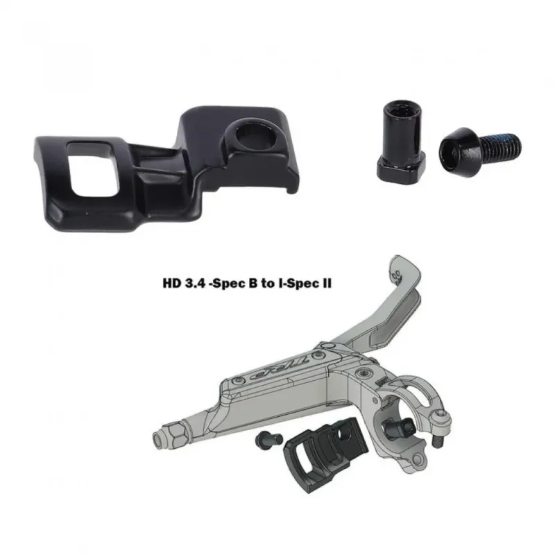 Neu TRP Brems-/Schalthebeladapter I-Spec B auf I-Spec II Schwarz - für sauberes Cockpit