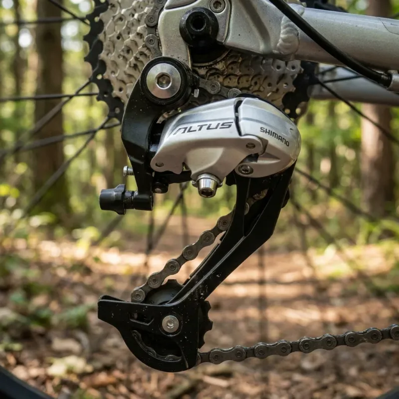 Shimano Altus RD-M370 9-fach Schaltwerk lang silber - präzise und zuverlässige Schaltperformance Preisknaller
