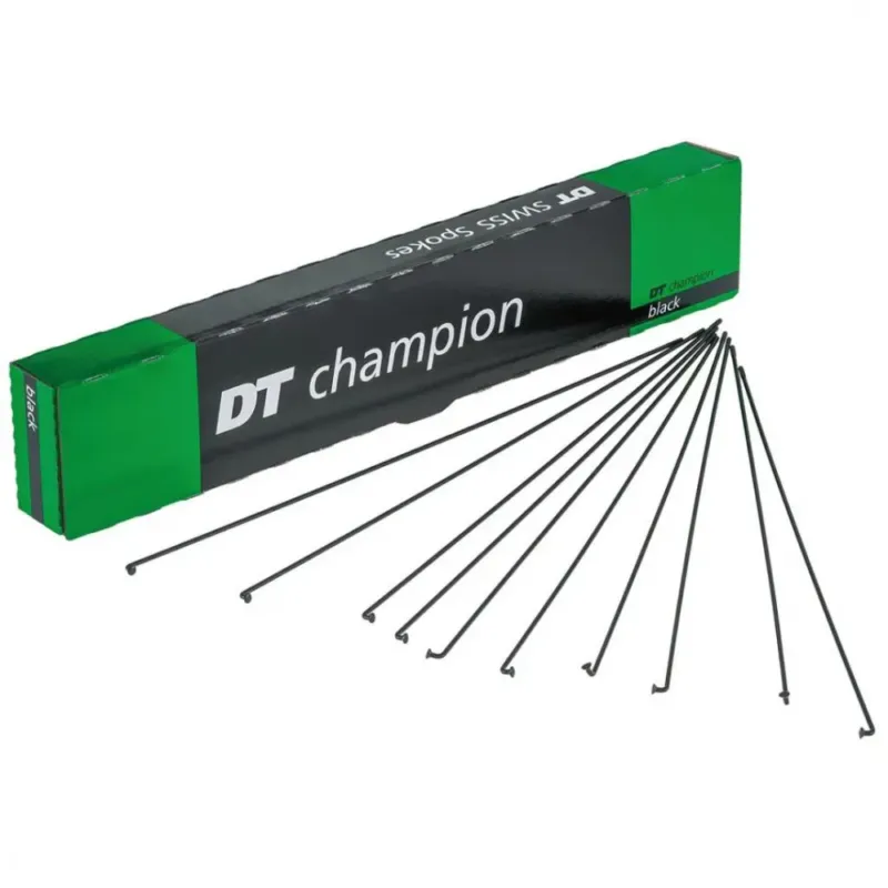 DT Swiss Speiche Champion 2.0 VE100 schwarz 274 mm - robuste Standardspeiche für Straße und MTB Sofort Bestellen