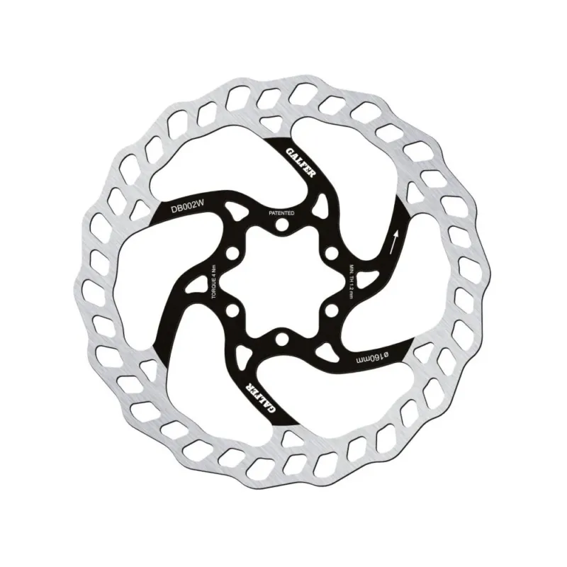 Galfer Bremsscheibe MTB Wave 6-Loch Ø 160 mm Silber - 131 g ultraleicht Meistverkauft