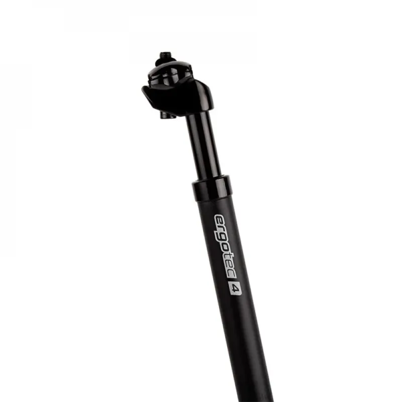 Ergotec Federstütze SP-4.0 27,2 x 350 mm - gefederte Sattelstütze, 47 mm Federweg, 15 mm Versatz, AL 6061 T6, schwarz Direktkauf
