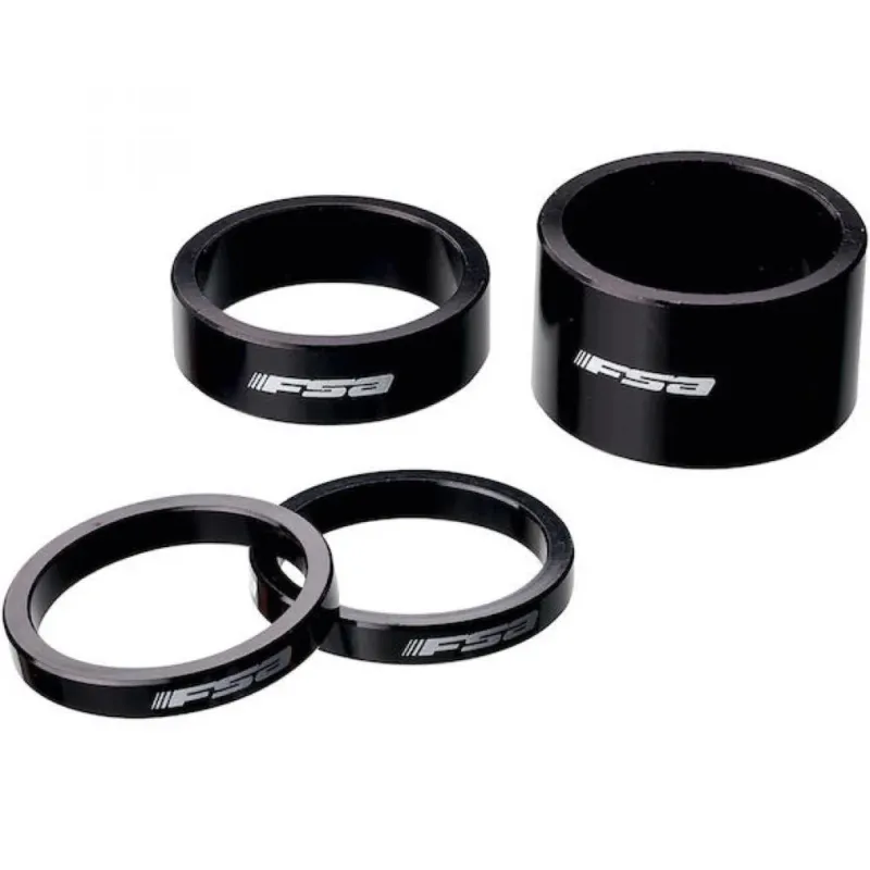 FSA Vorbauspacer Alu 1 1/8" 3 mm Schwarz - präzise Lenker-Feinanpassung Saisonangebot