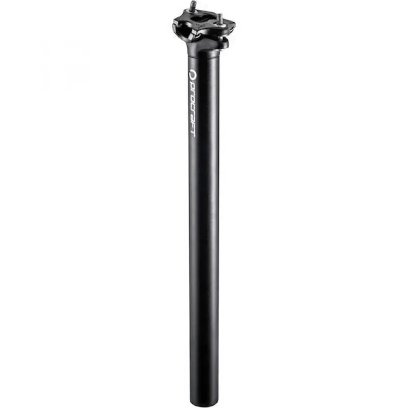 Procraft Sattelstütze Pro III 31,6 x 350 mm Schwarz - Klassische Aluminium-Sattelstütze Direktkauf