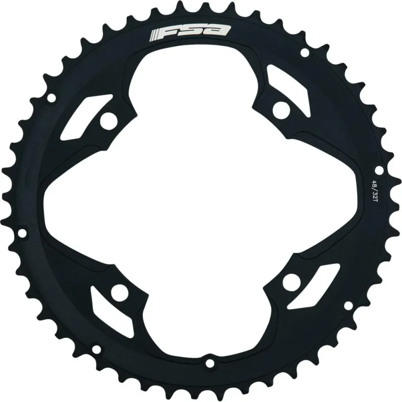 Direkt Vom Hersteller FSA Kettenblatt Road Pro 4-Arm 2x 120 mm x 48 T Schwarz - Schaltperformance für Rennräder