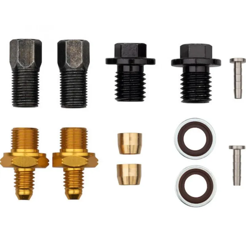 Highlight Jagwire Pro Quick-Fit Adapter Shimano Schwarz/Gold - Hydraulik-Anschlussset