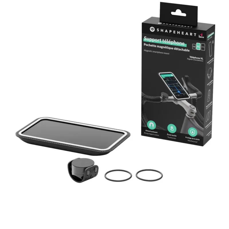 Bestseller Shapeheart BIKE XXL Magnethalterung Schwarz - Handyhalter für Fahrräder