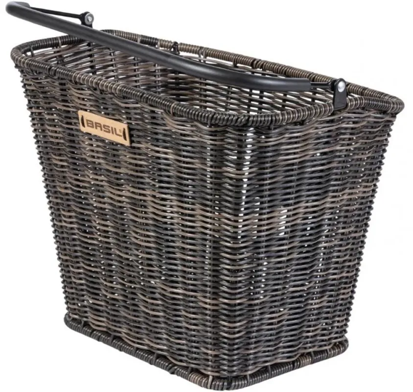 Basil Bremen Vorderradkorb Kunststoff Rattanlook braun Neu Im Sortiment