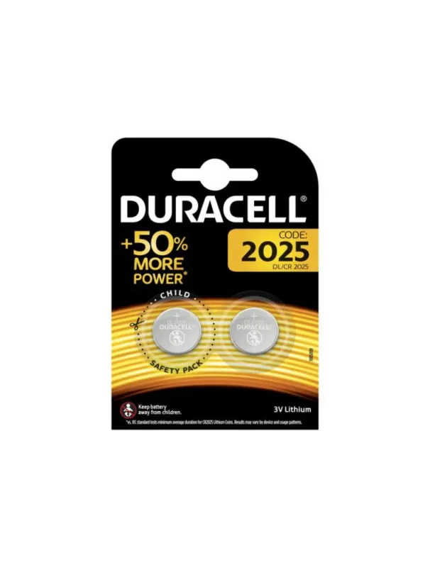 Duracell, Batterien, CR2025, Lithium, Long Lasting, 2 Stk. auf Blister Günstig
