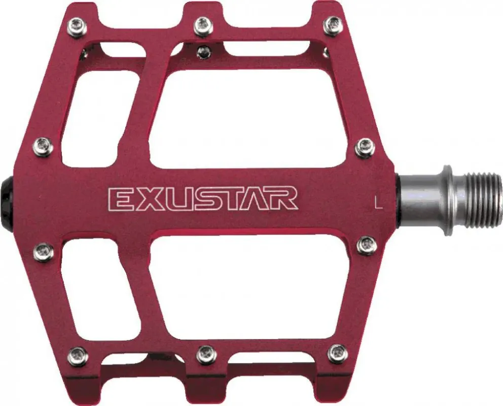 Exustar Plattformpedal MTB/BMX rot Industriegelagert Garantierte Lieferung