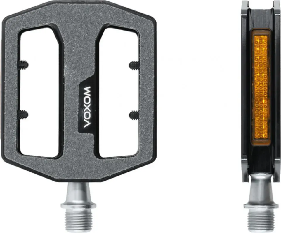 Voxom Pedal Touring Pedale Pe14 CNC schwarz Sandpapier Beschichtung Cr-Mo Achse gedichtete Industrielager Highlight