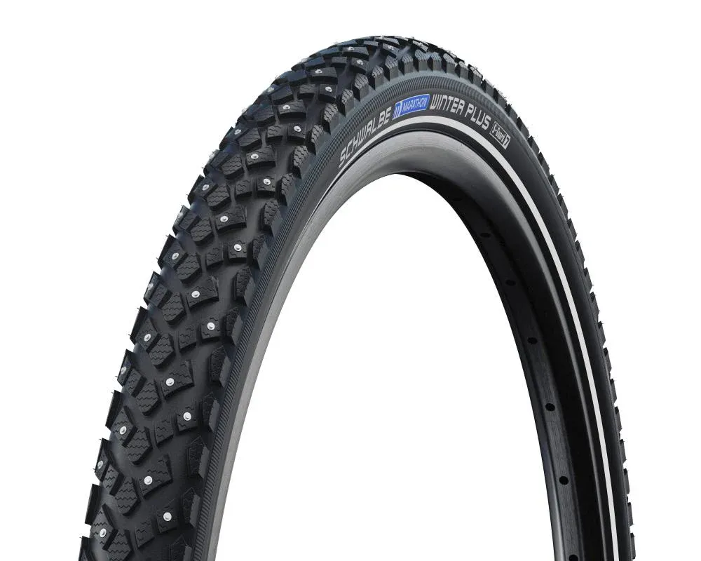 Must-Have SCHWALBE Reifen Marathon Plus Spike HS 396 - Spikereifen mit SmartGuard Pannenschutz