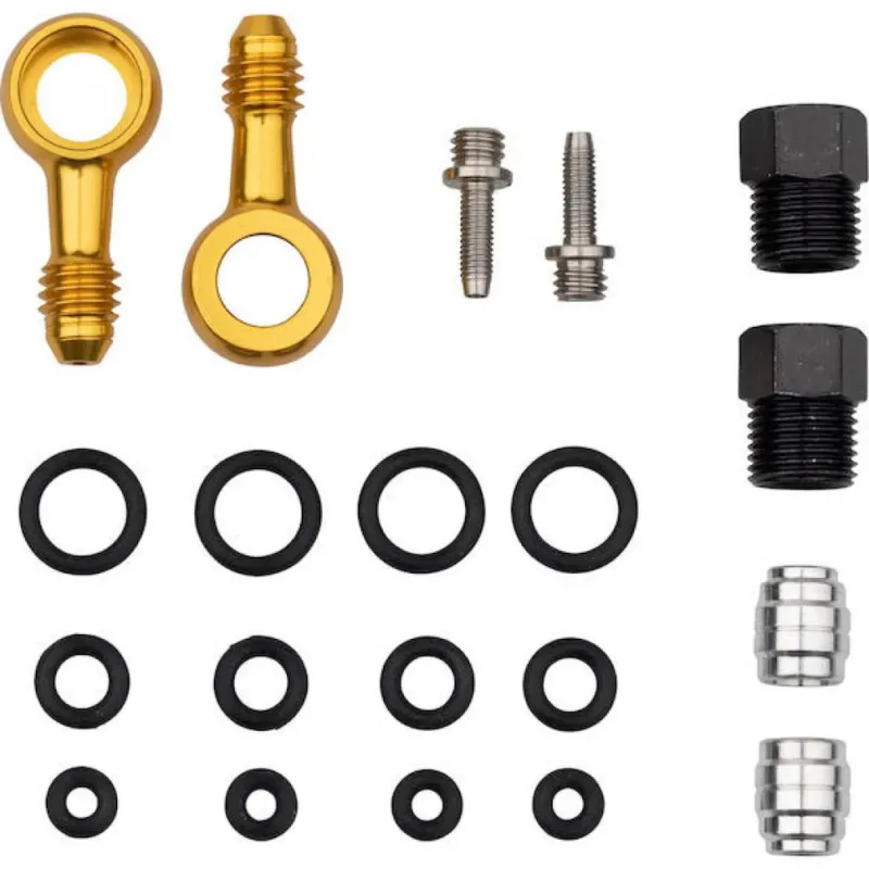 Kostenloser Rückversand Jagwire Pro Quick-Fit Adapter Anschlussset SRAM/AVID - Schwarz/Gold