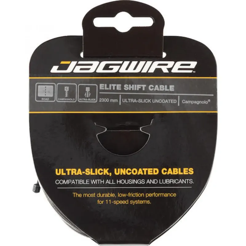 Jagwire Elite Ultra-Slick Schaltzug 1,1 × 2300 mm Silber - Hochglanzpoliert für Shimano & SRAM Bestseller
