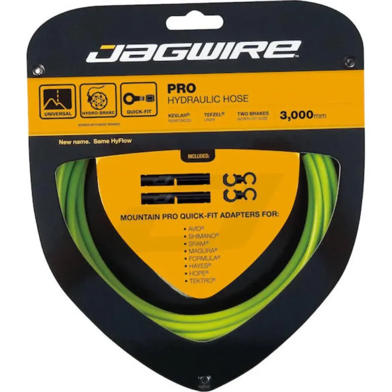 Top-Preis Jagwire Pro Hydraulic Bremsleitung 3000 mm Grün - Kevlar-verstärkte Hydraulikleitung