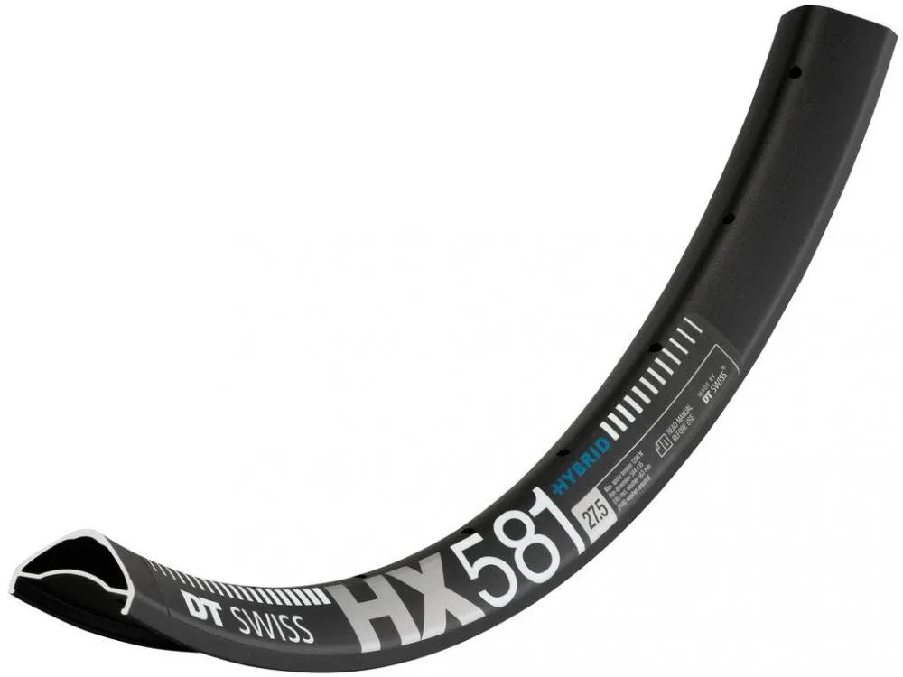 Aktuell DT Swiss Felge HYBRID HX 581 27,5" 32 Loch Schwarz - robuste E-MTB-Felge für breite Reifen