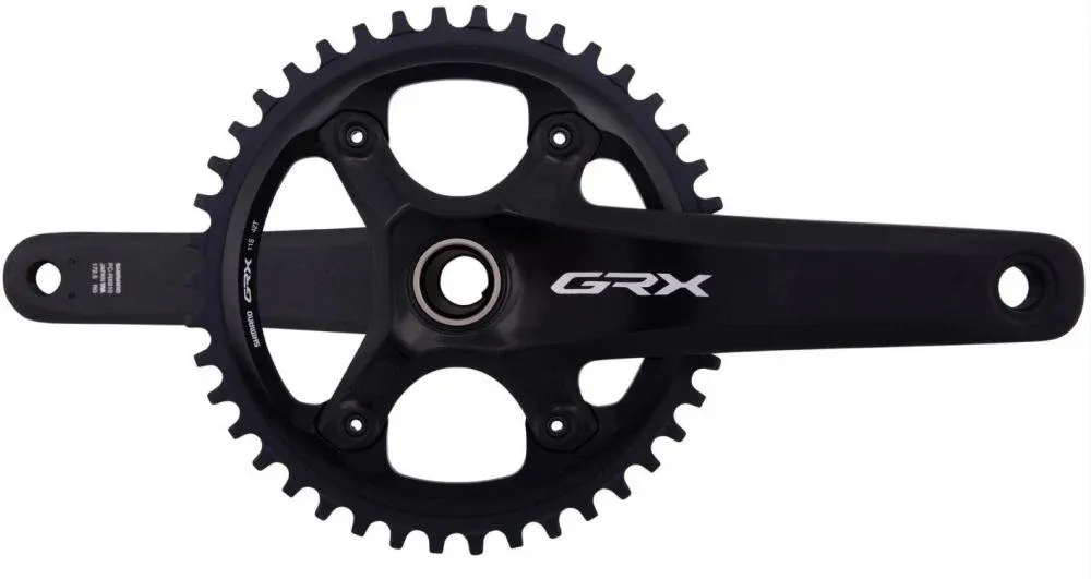Shimano GRX FC-RX810 1x11 Kurbelgarnitur 42Z 172,5 mm schwarz - Gravel-Performance Kostenloser Rückversand