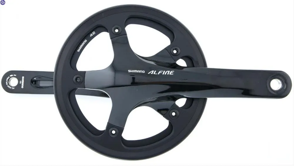 Geprüft Shimano Alfine FC-S501 Kurbelgarnitur 42Z 170 mm schwarz - leiser, effizienter Antrieb