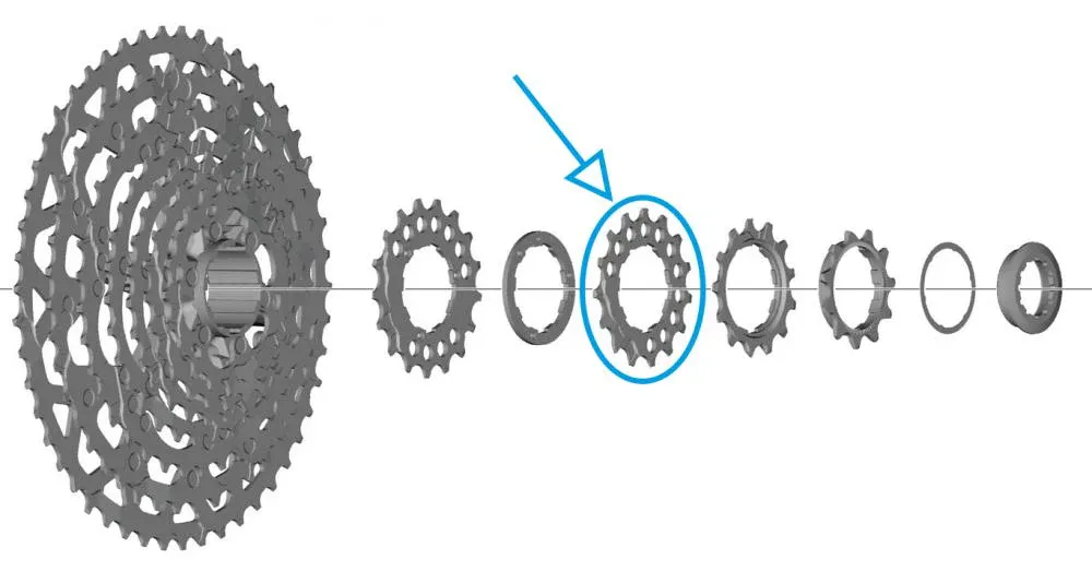 Finale Aktion SHIMANO Ritzel für CS-LG700 - 15 Zähne