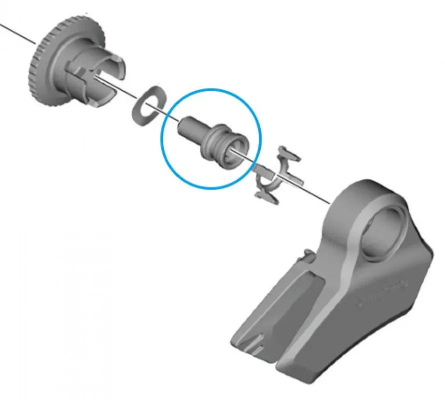 Kostenloser Rückversand SHIMANO Befestigungsschraube CD-EM800 Führung 53 mm Kettenlinie - 53 mm