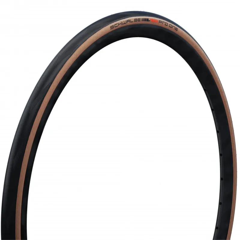 Schwalbe Pro One 28x1.00 (25-622) Faltreifen - TLE E-25 Tubeless Easy Rennradreifen schwarz/braun Top-Preis