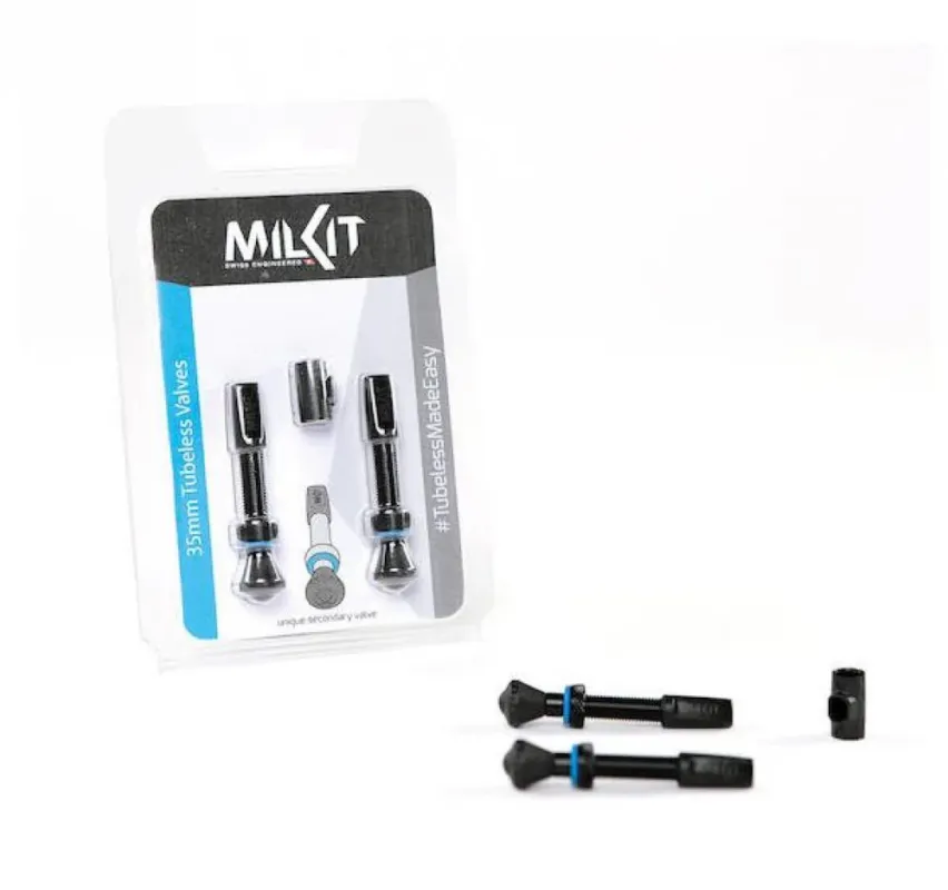 milKit DV3 Tubeless-Ventile 35 mm - Nachfüllen ohne Luftverlust Sichere Zahlung