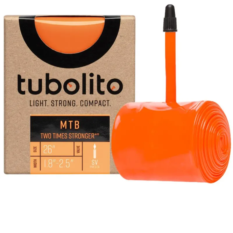 tubolito S-MTB TPU Schlauch 26 Zoll 42-60 mm - Ultraleicht 42 g mit Presta-Ventil Neue Kollektion