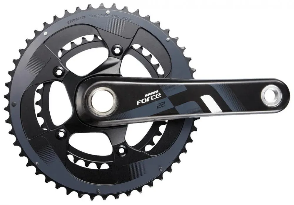 Knallerangebot SRAM Force 22 Kurbelsatz 165 mm GXP 53-39T - steife Rennradkurbel für präzise Schaltperformance
