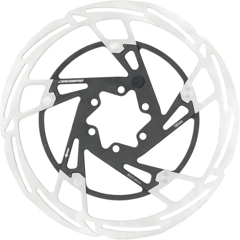 Schneller Versand Jagwire Bremsscheibe Pro LR2-E 6-Loch 180 mm Silber - leise, kraftvolle moderne Ausführung