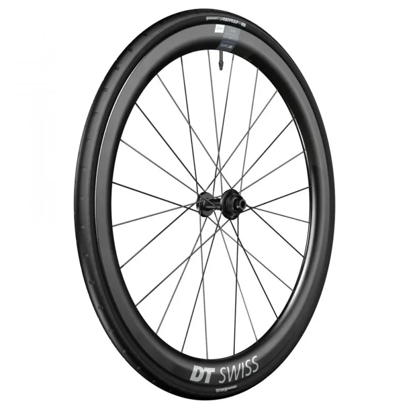 DT Swiss Laufrad ERC 1400 Dicut Disc 622 x 45 mm Schwarz - aerodynamisches Carbon-Vorderrad Kracherpreis