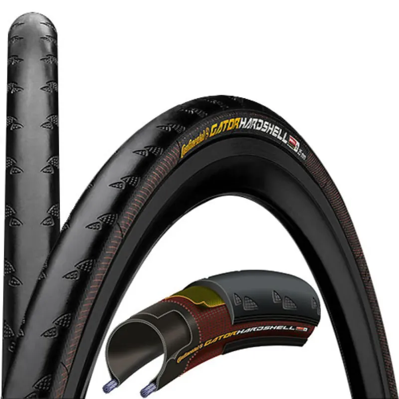 Jetzt Kaufen Continental Gator Hardshell falt 25-622 (700x25C) schwarz - maximaler Pannenschutz für Rennradfahrer - Faltreifen