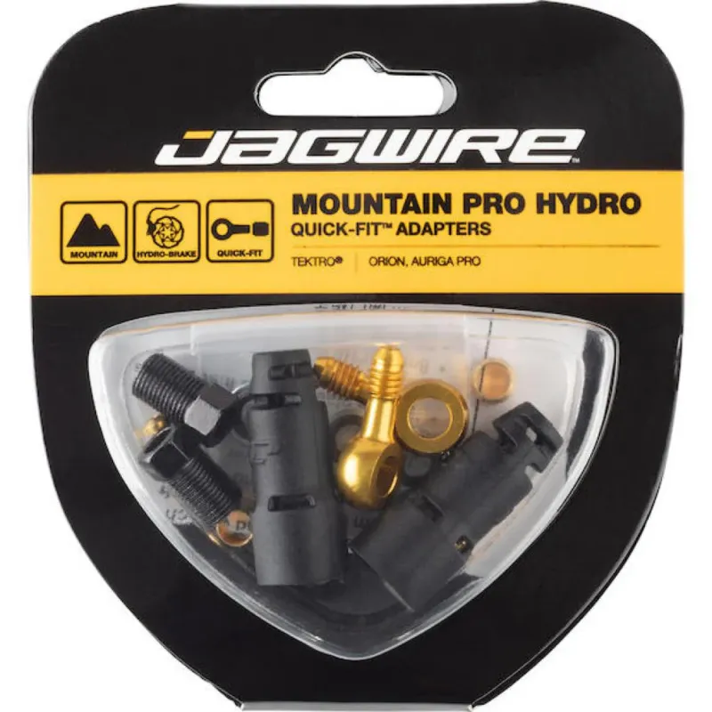 Versand Am Gleichen Tag Jagwire Pro Quick-Fit Adapter für TEKTRO/TRP Schwarz/Gold - Universelles Anschlussset