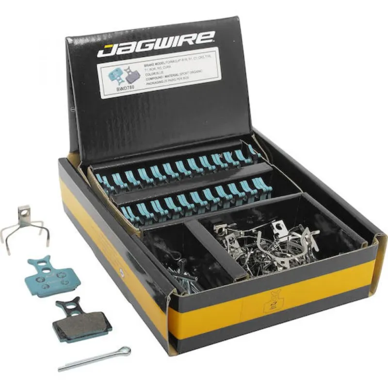 Bestpreis Jagwire BWD780 Bremsbeläge Disc Sport Organic Blau - Leise & standeste Bremsleistung