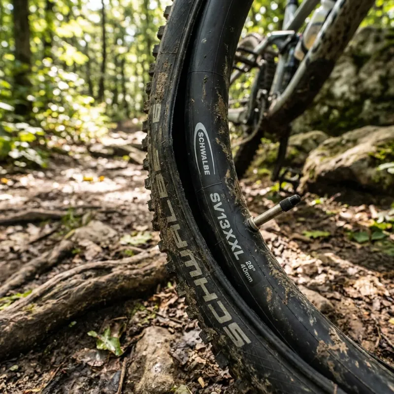 Schwalbe SV13XXL Fahrradschlauch 26 Zoll - Zuverlässiger MTB-Schlauch mit Sclaverand-Ventil Ausverkauf
