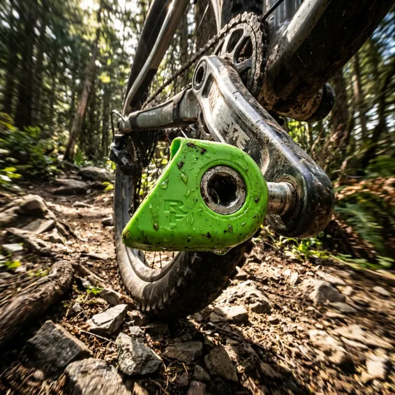 Race Face Crank Boot Kurbelschutz Kit, 2 Stk., Era, green - effektiver Kurbelarmschutz Schneller Versand